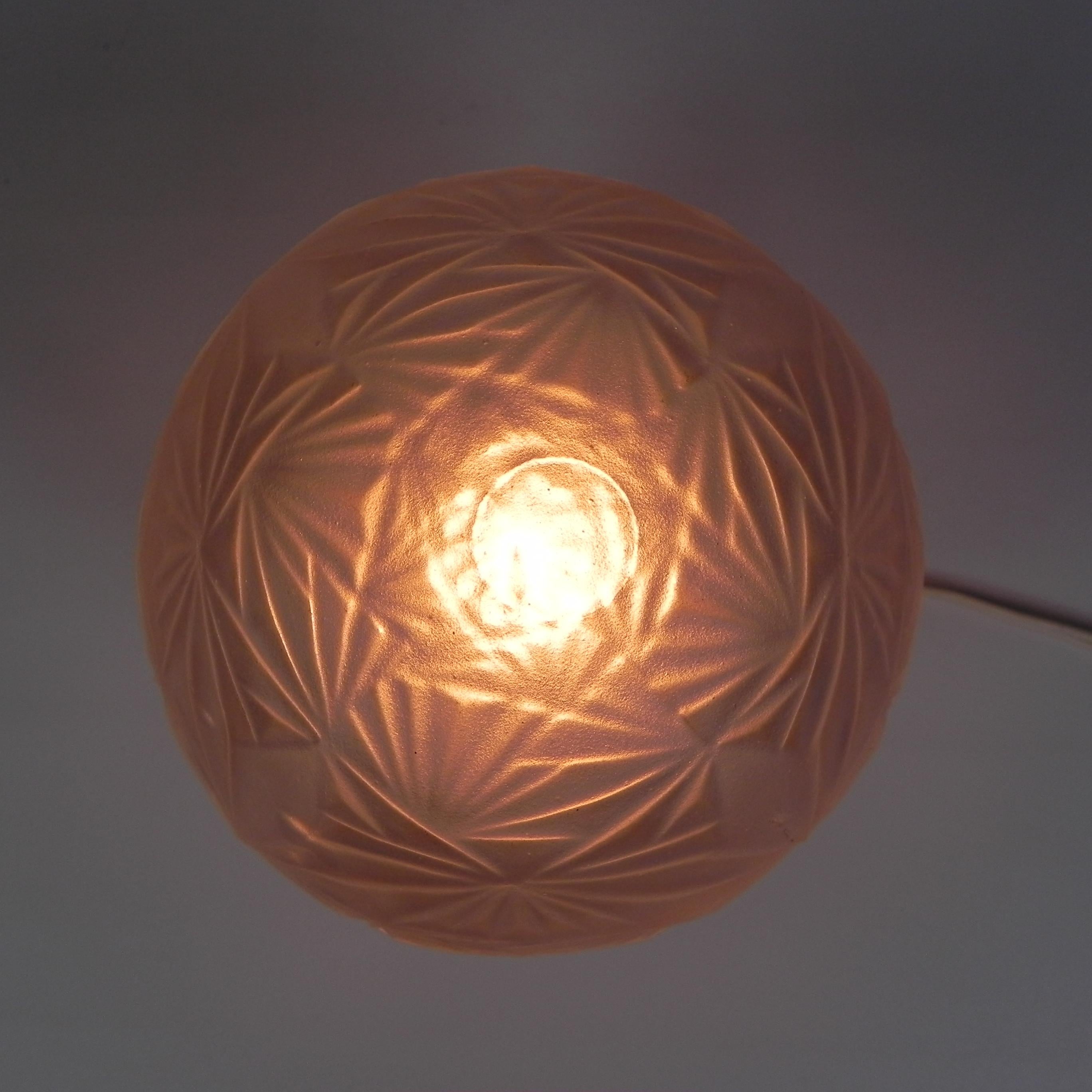 Art Deco glass table lamp signed, Sonover, 1920s For Sale 3