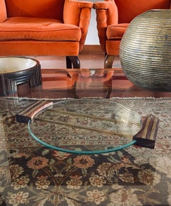 Art deco glass tray, France 1930s