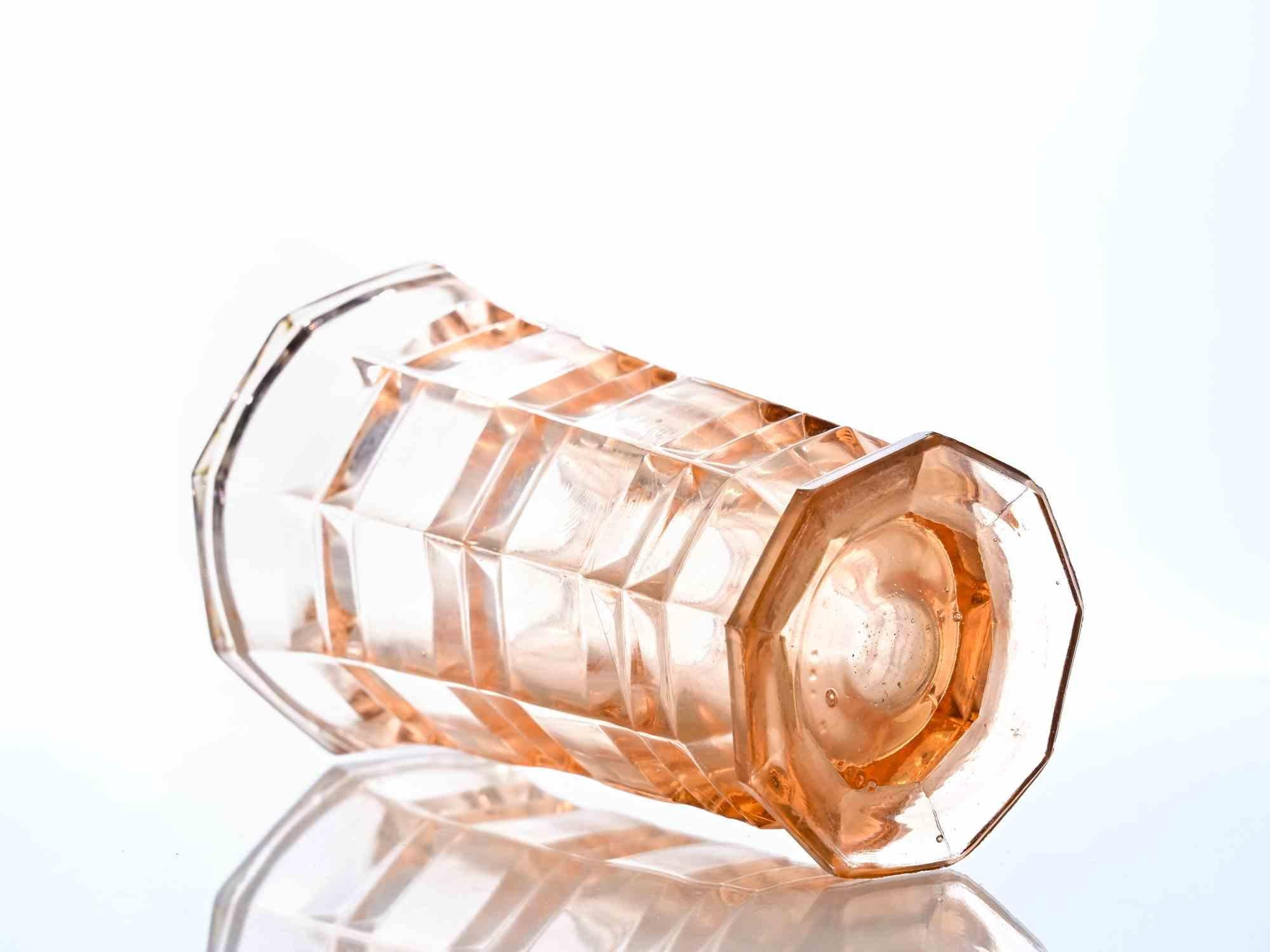 Art Deco Glass Vase, 1930s Art Decó en venta