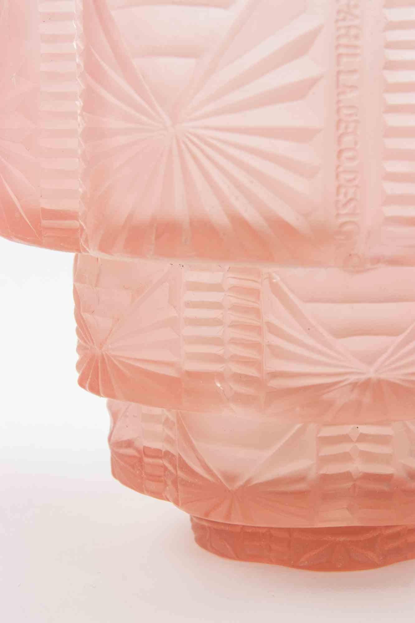 Art Deco Glass Vase, 1930s Francés en venta