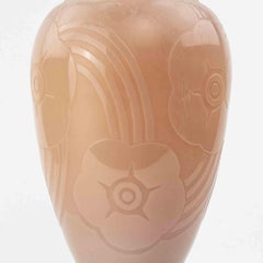 Art-Déco-Glasvase, 1940er Jahre