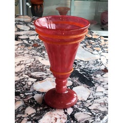 Art Deco Glass Vase by Charles Schneider