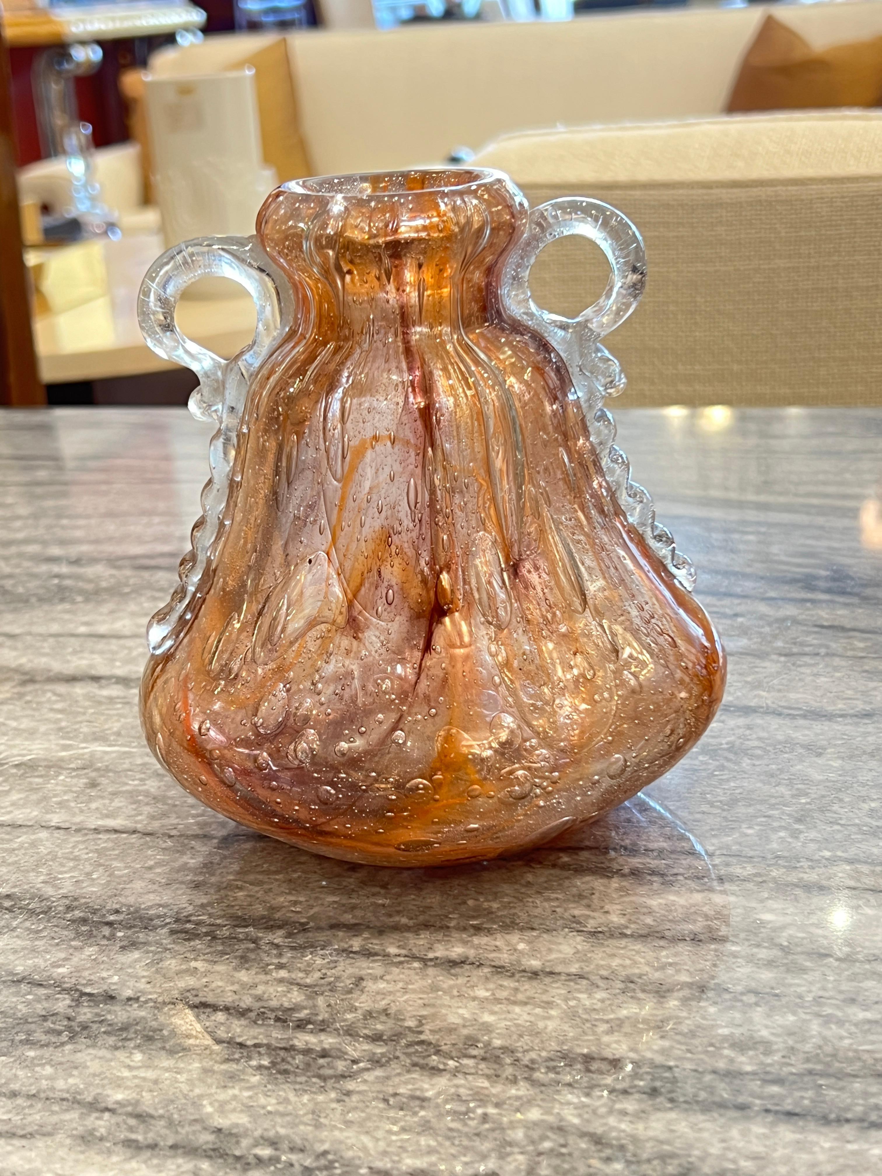 Art Deco Glass Vase by Charles Schneider For Sale 1