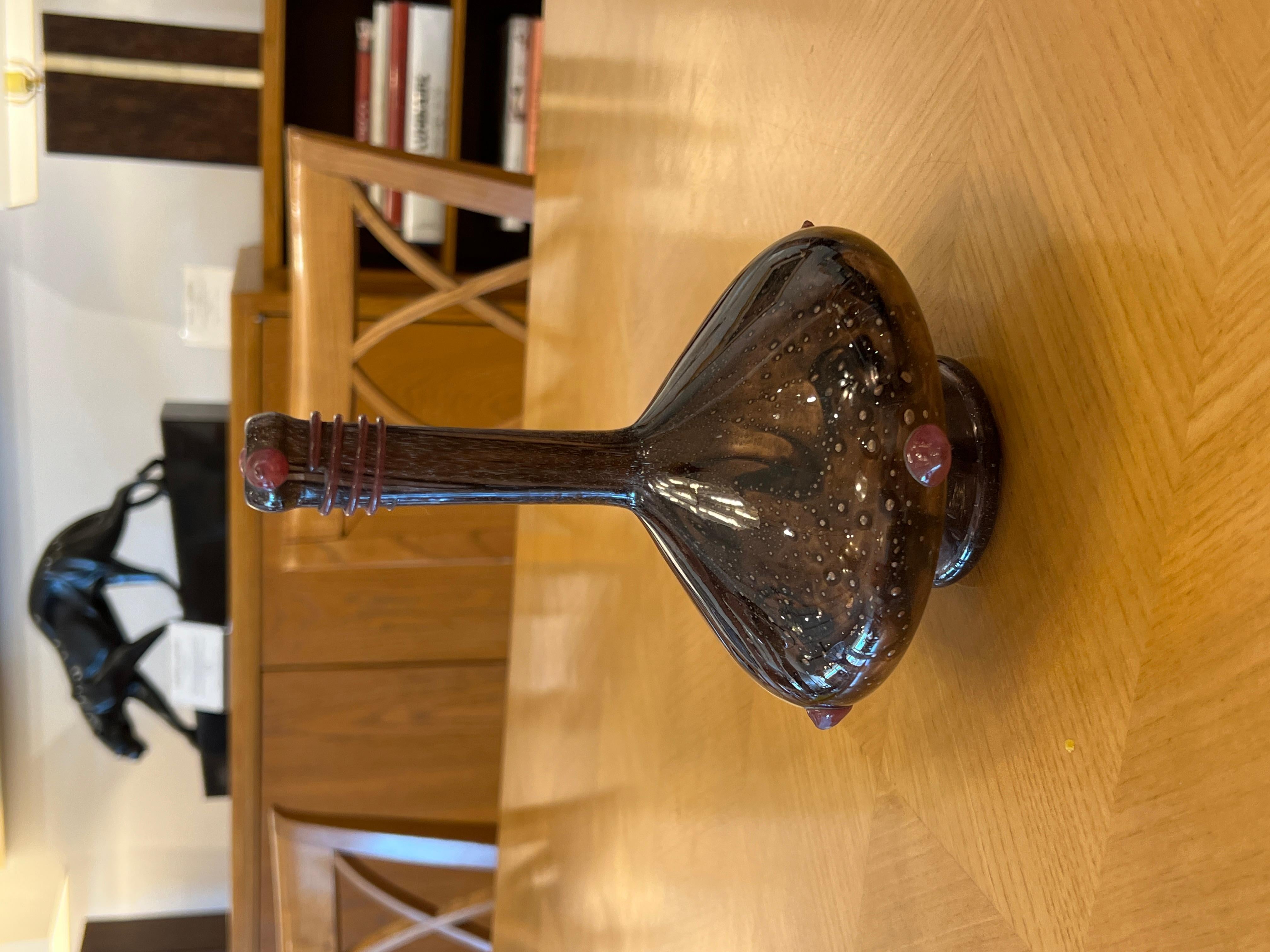 Vetro Vaso in vetro Art Deco di Charles Schneider in vendita
