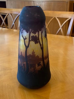 Vase aus Glas im Art déco-Stil von Daum-Nancy