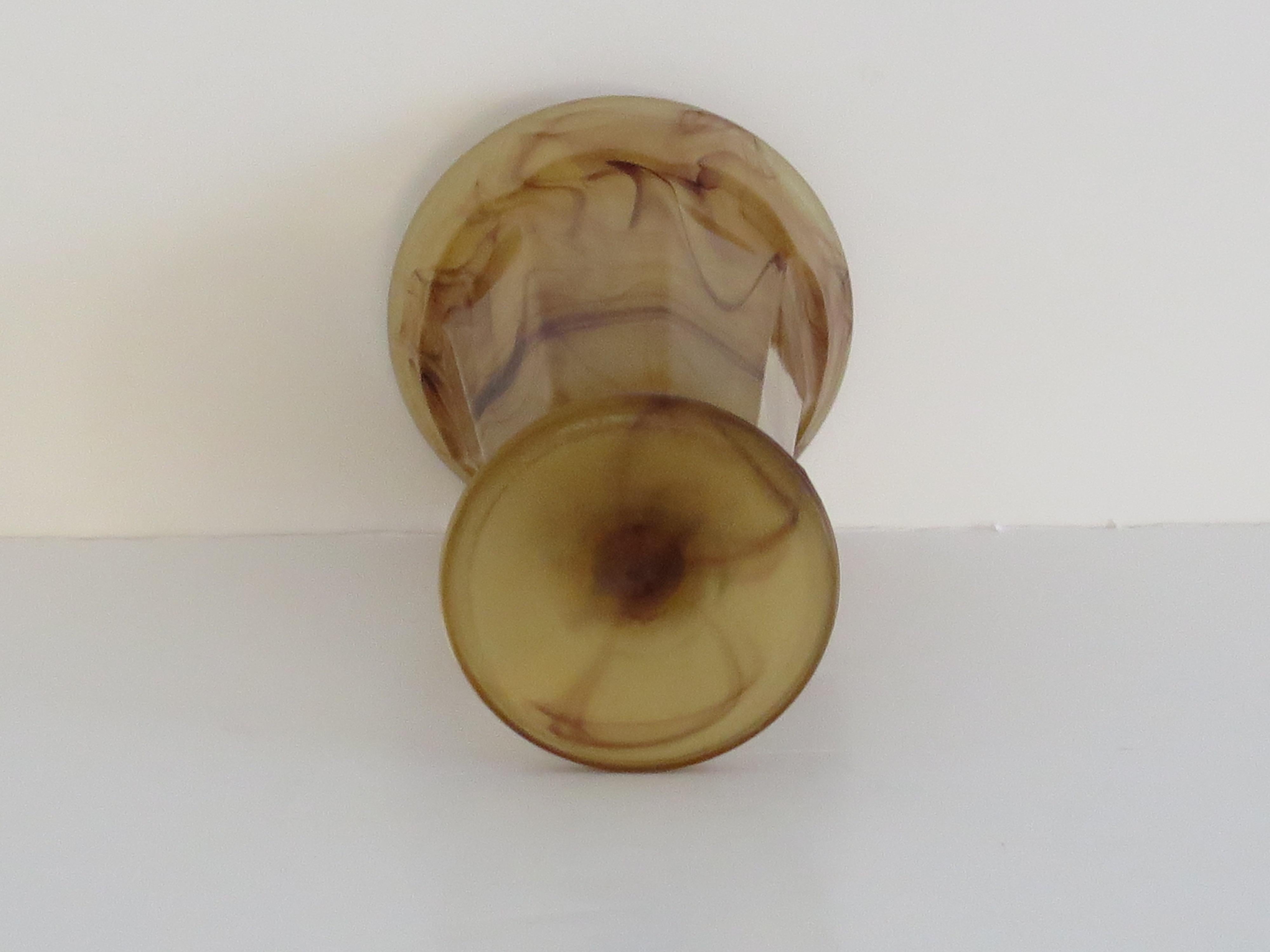 Vaso in vetro Art Deco di George Davidson in vetro Amber Cloud, circa 1930 in vendita 6