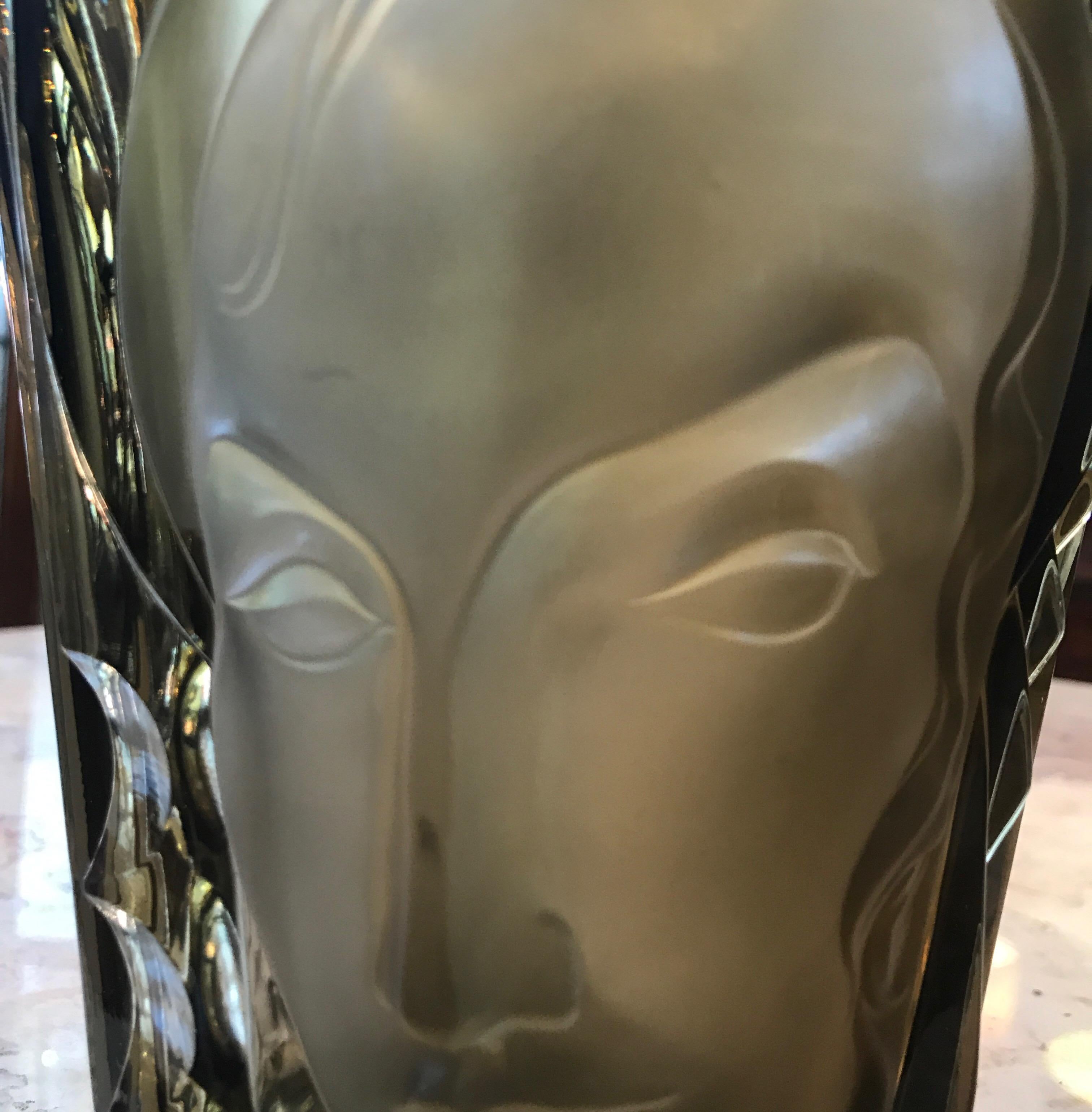 20th Century Art Deco Glass Vase by Ogetti