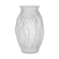 Vintage Art Deco Glass Vase by Sabino