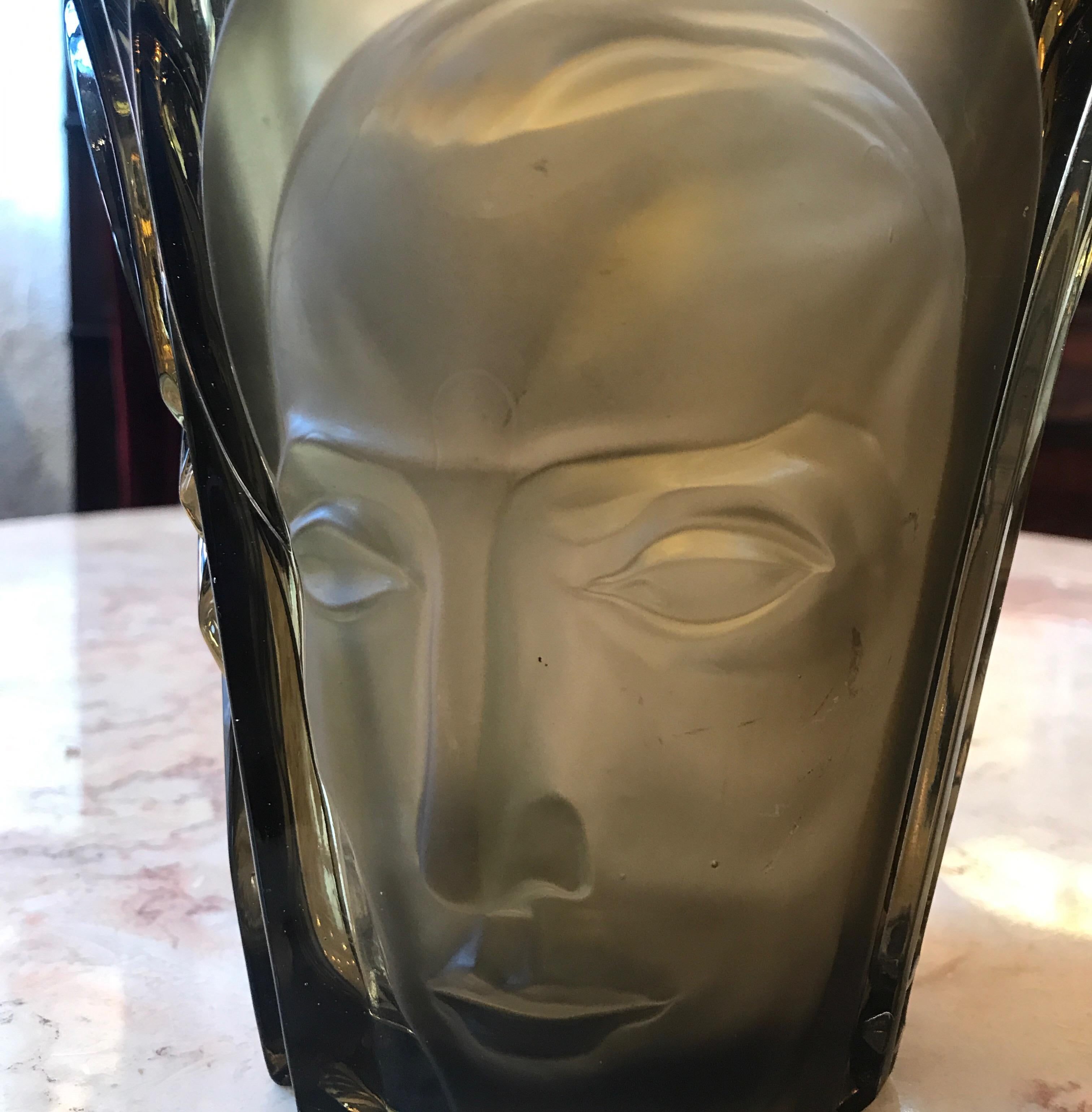 Mid-20th Century Art Deco Glass Vase by Walther & Sohne
