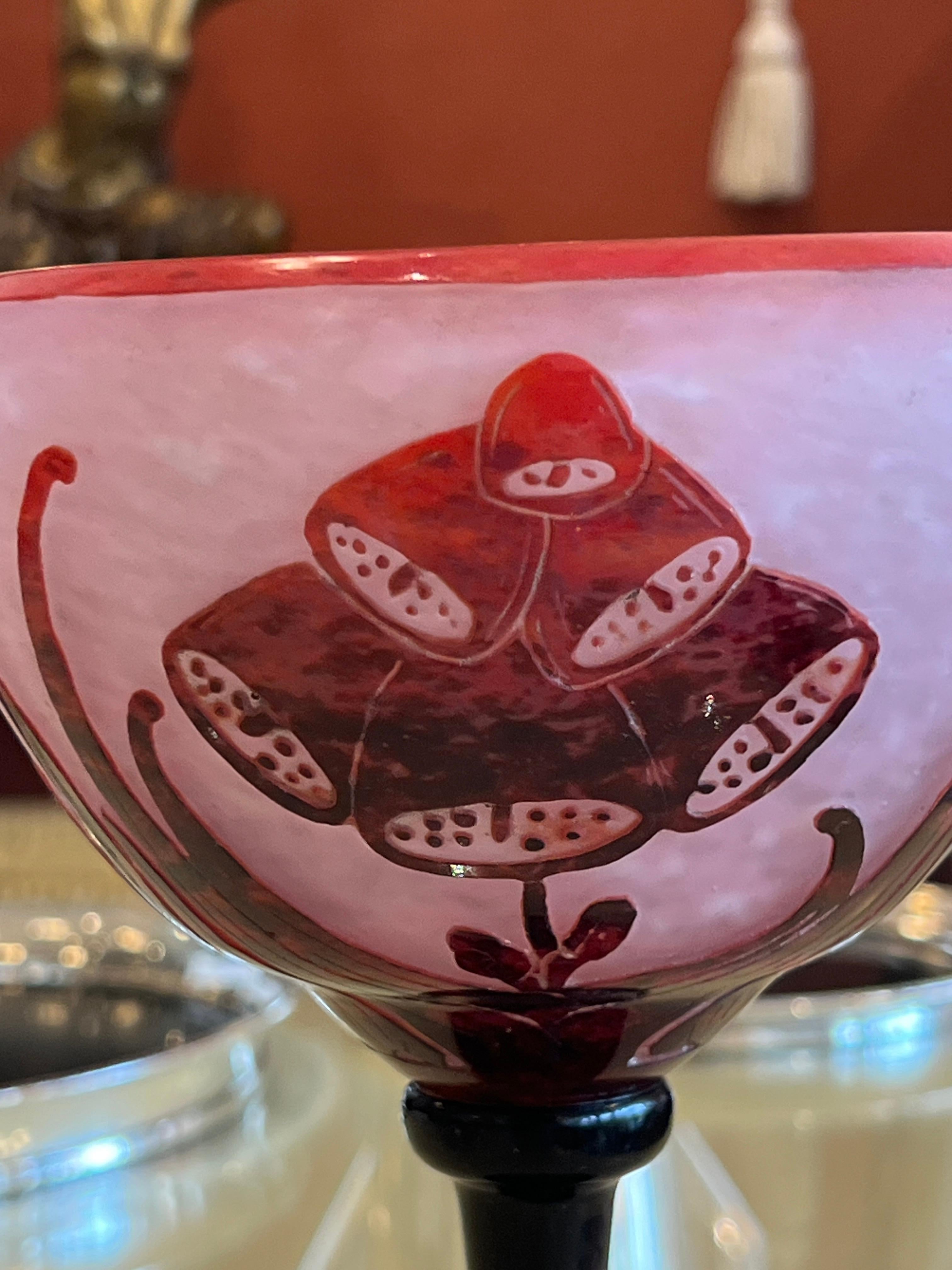 Vase en verre Art Déco 