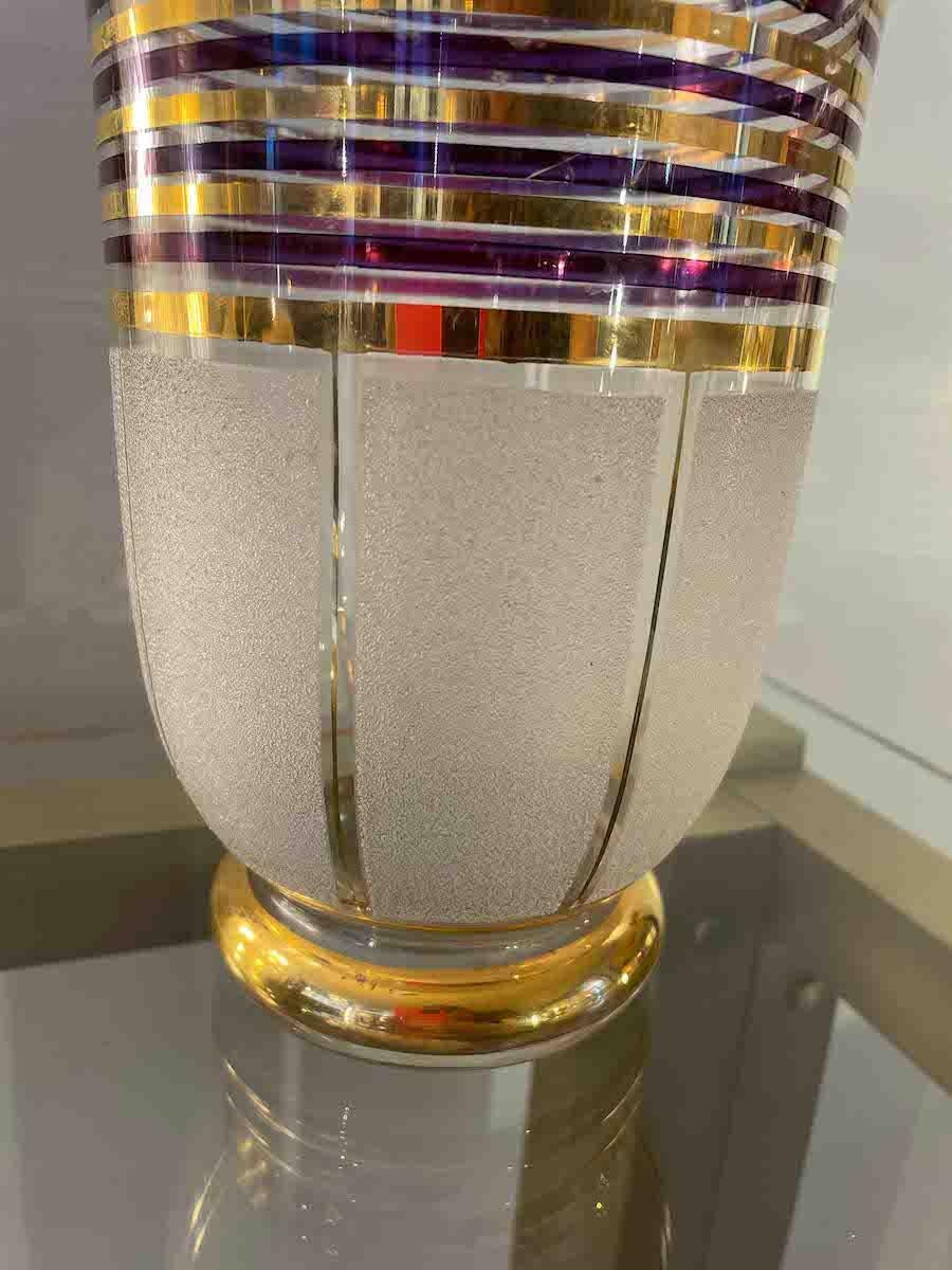 Art Deco Glass Vase For Sale 1
