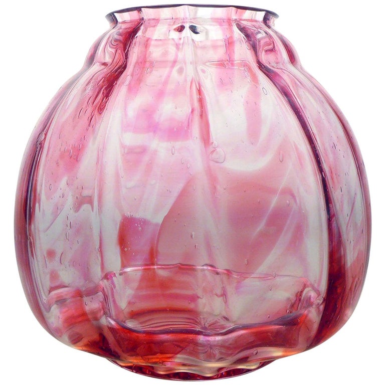 Art Deco Glass Vase For Sale at 1stDibs