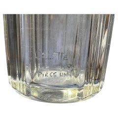 Vaso di vetro Art Deco firmato Nancy Colotte Pezzo unico