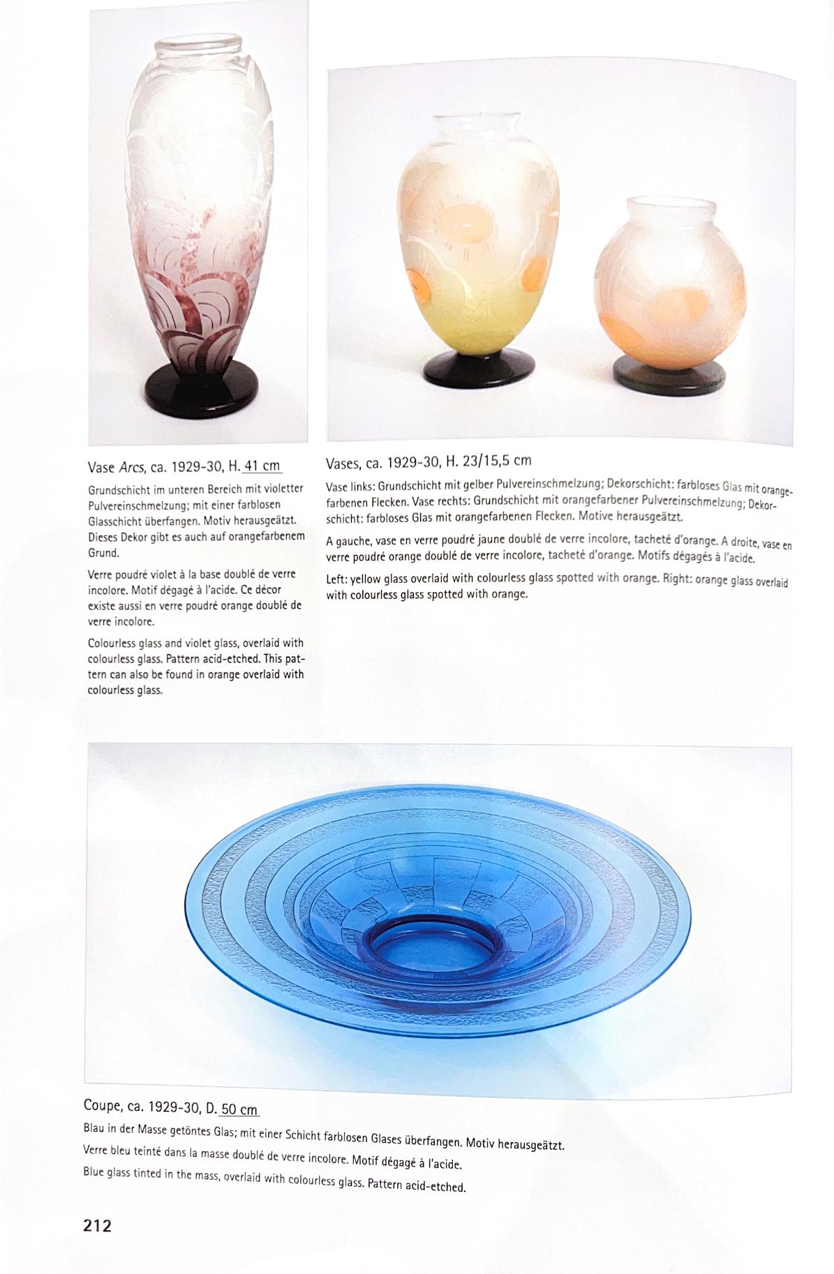 Verre Vase en verre Art Déco Sunburst de Charles Schneider en vente