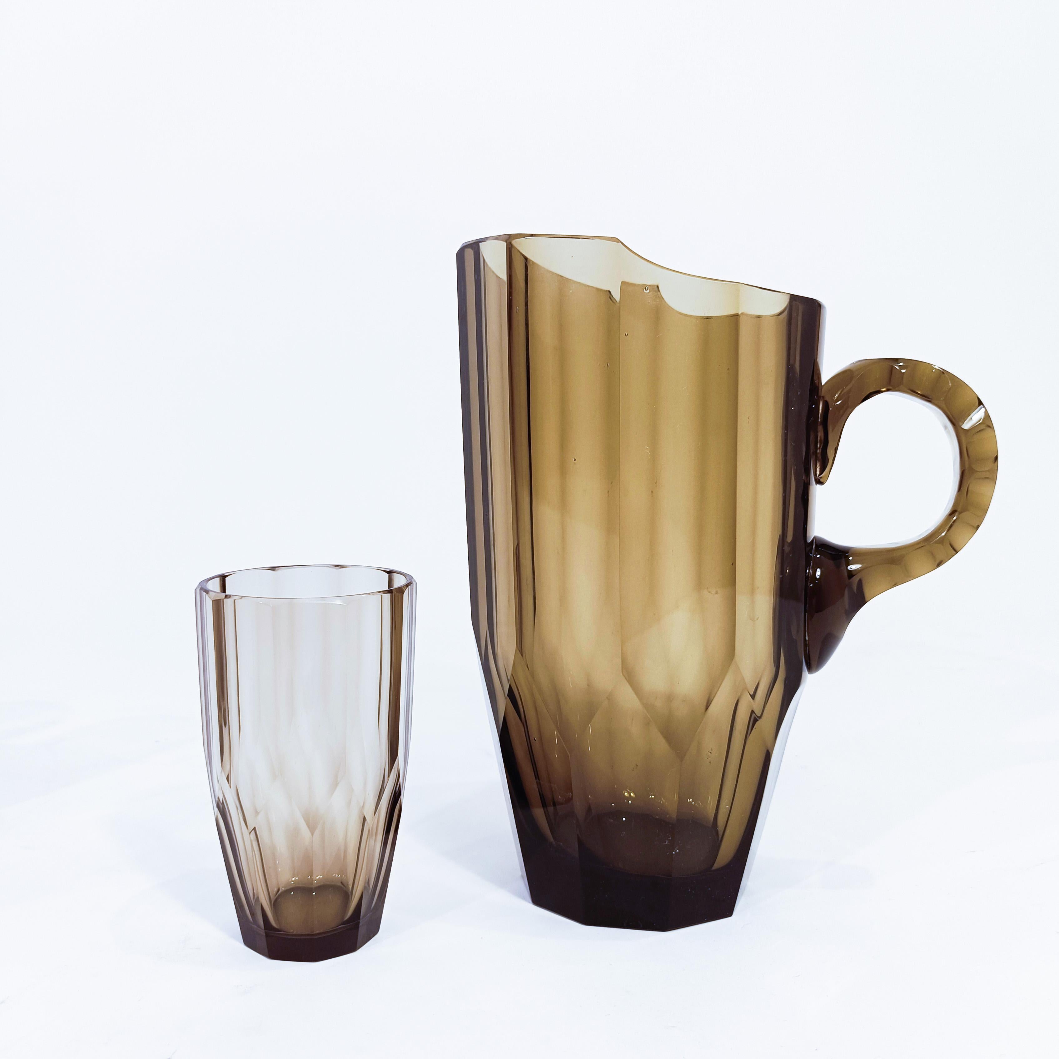 Fait main Verrerie Art déco de Moser Glassworks, République tchèque, années 1920 en vente