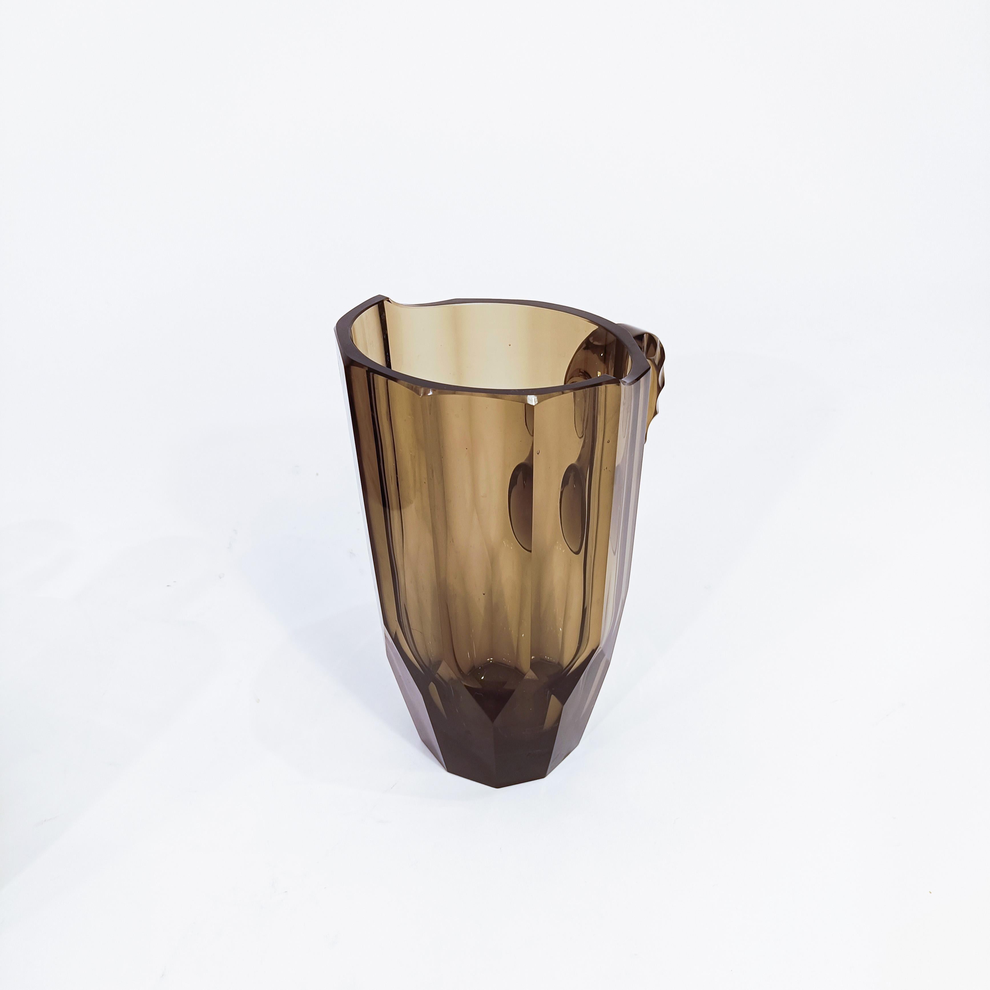 Verre taillé Verrerie Art déco de Moser Glassworks, République tchèque, années 1920 en vente