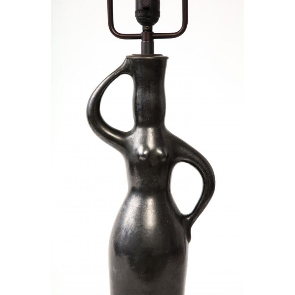 Lampe de table en céramique émaillée française à la manière de Jacques Blin en vente 4