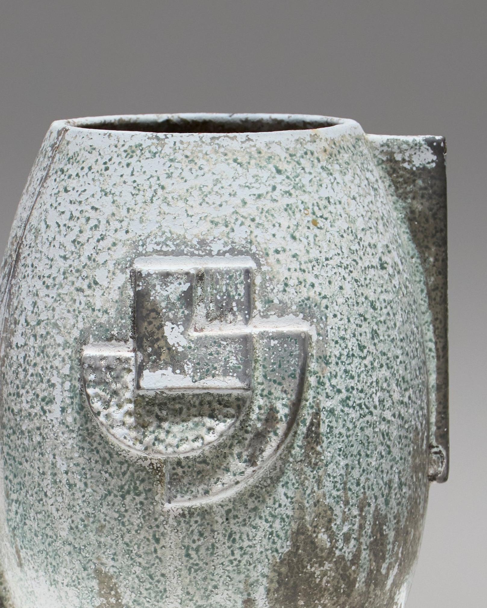 Art Deco Glazed Ceramic Vase, 1930s en vente 1