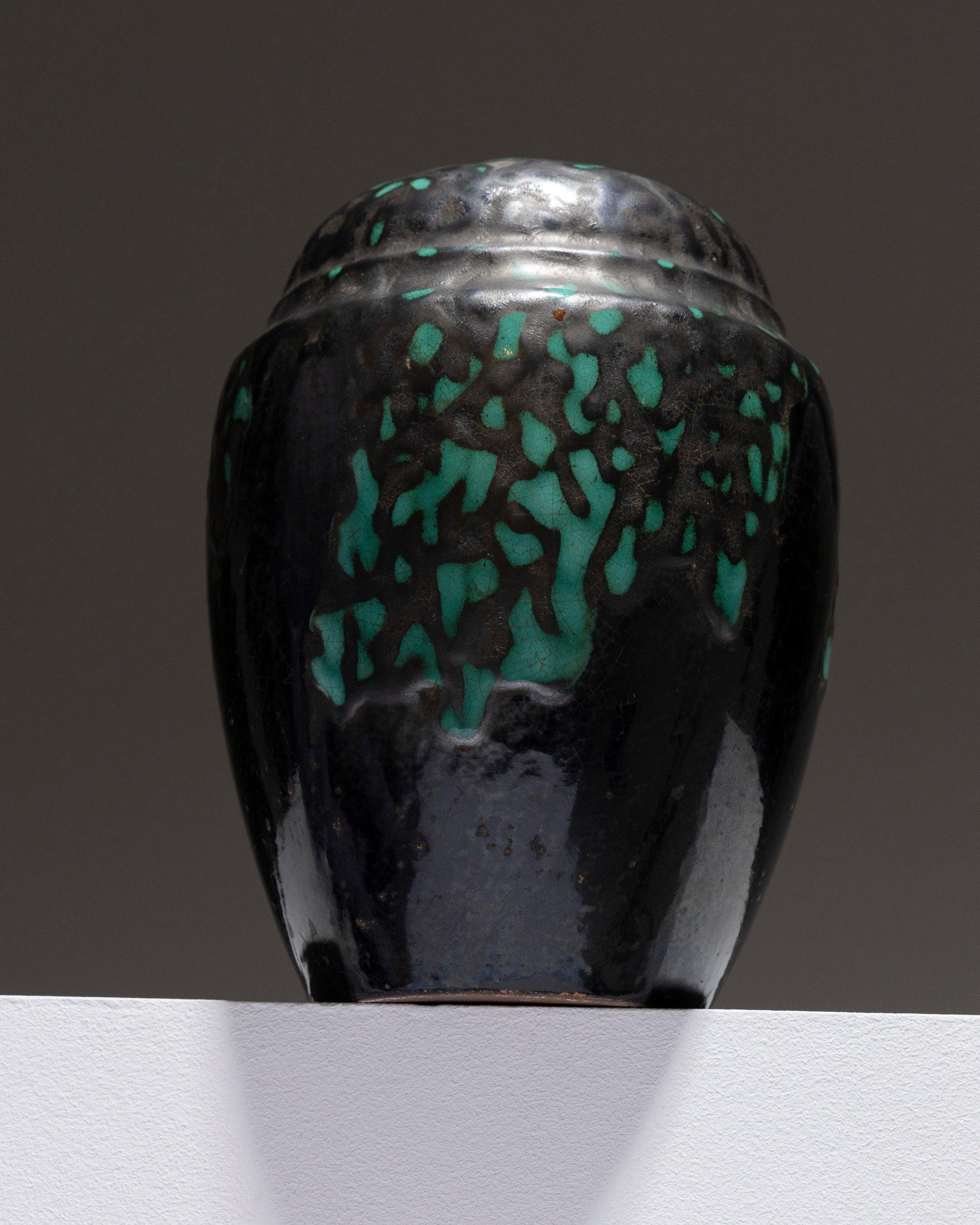 Vaso in ceramica smaltata Art Deco, CAB Primavera, anni '30 In condizioni buone in vendita a PARIS, FR