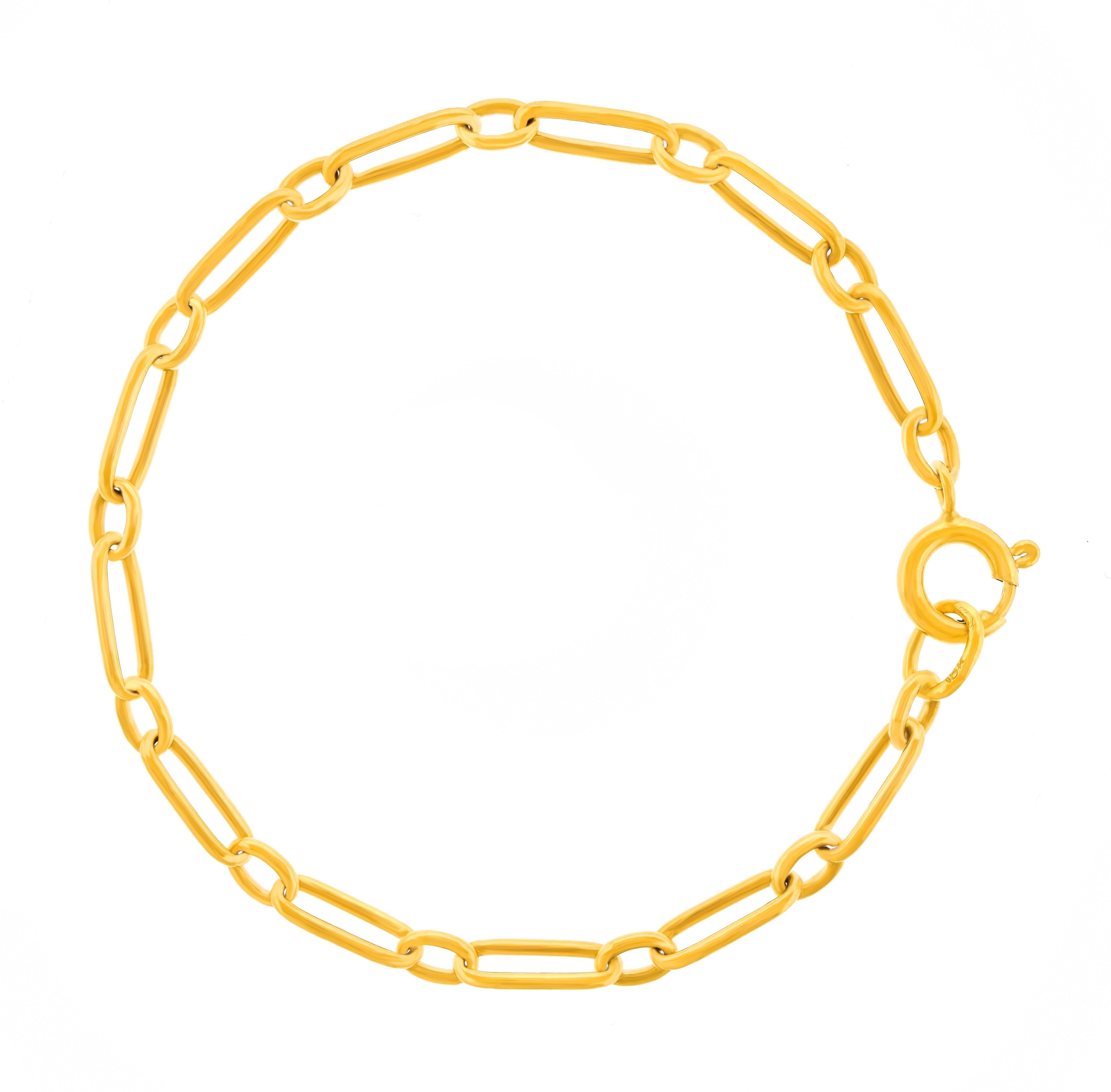 Art Deco Gold Bracelet Excellent état - En vente à Litchfield, CT