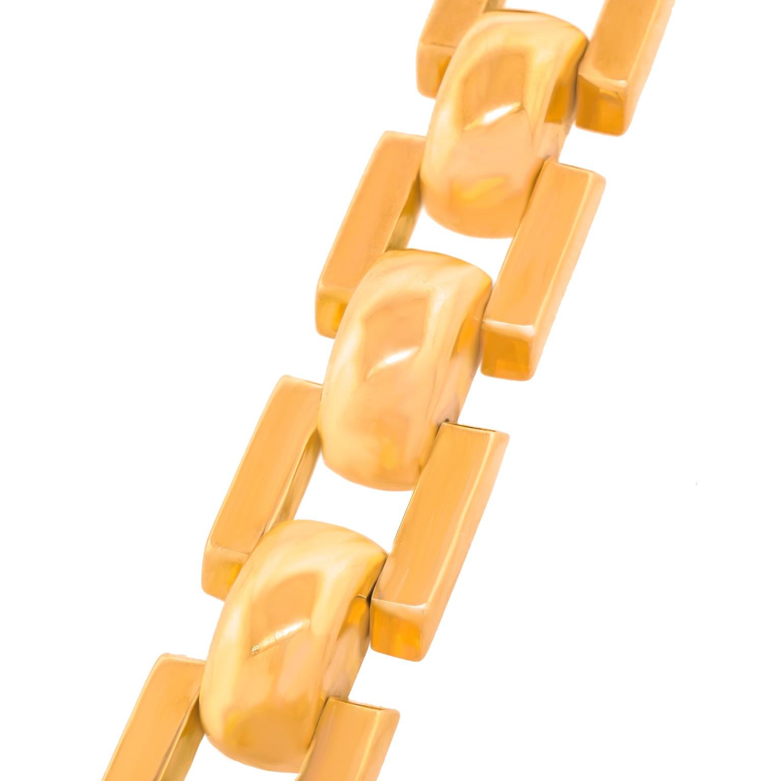Art Deco Gold Bracelet For Sale 2