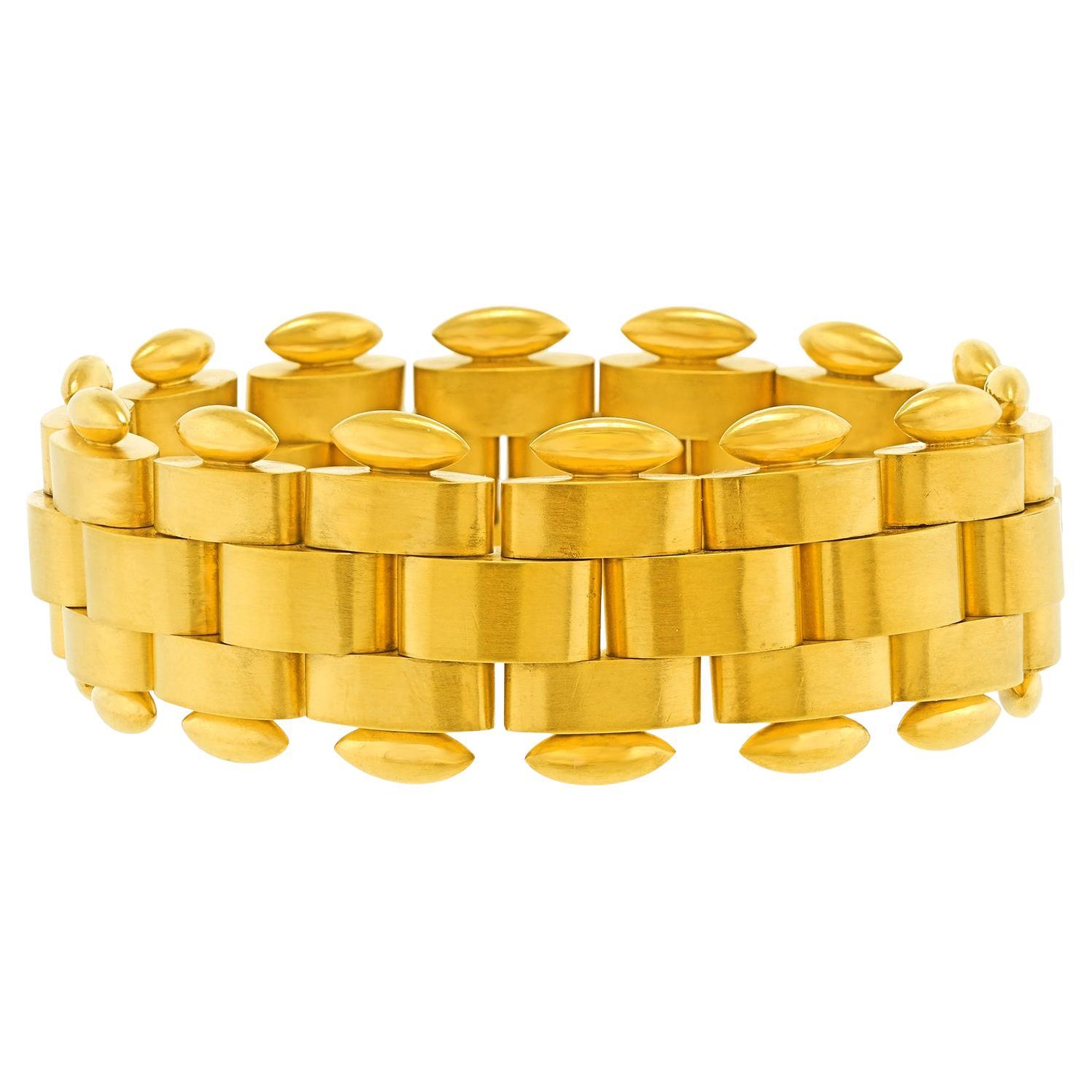 Art Deco Gold Bracelet