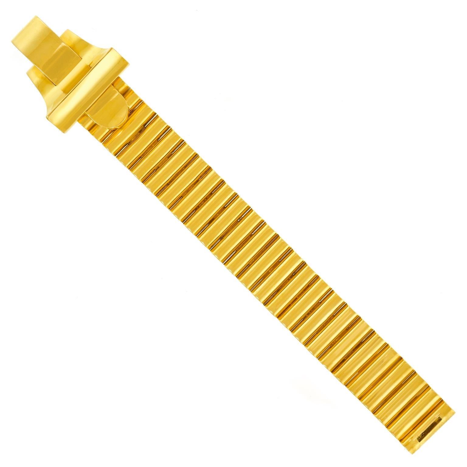 Art Deco Gold Bracelet, France For Sale 7