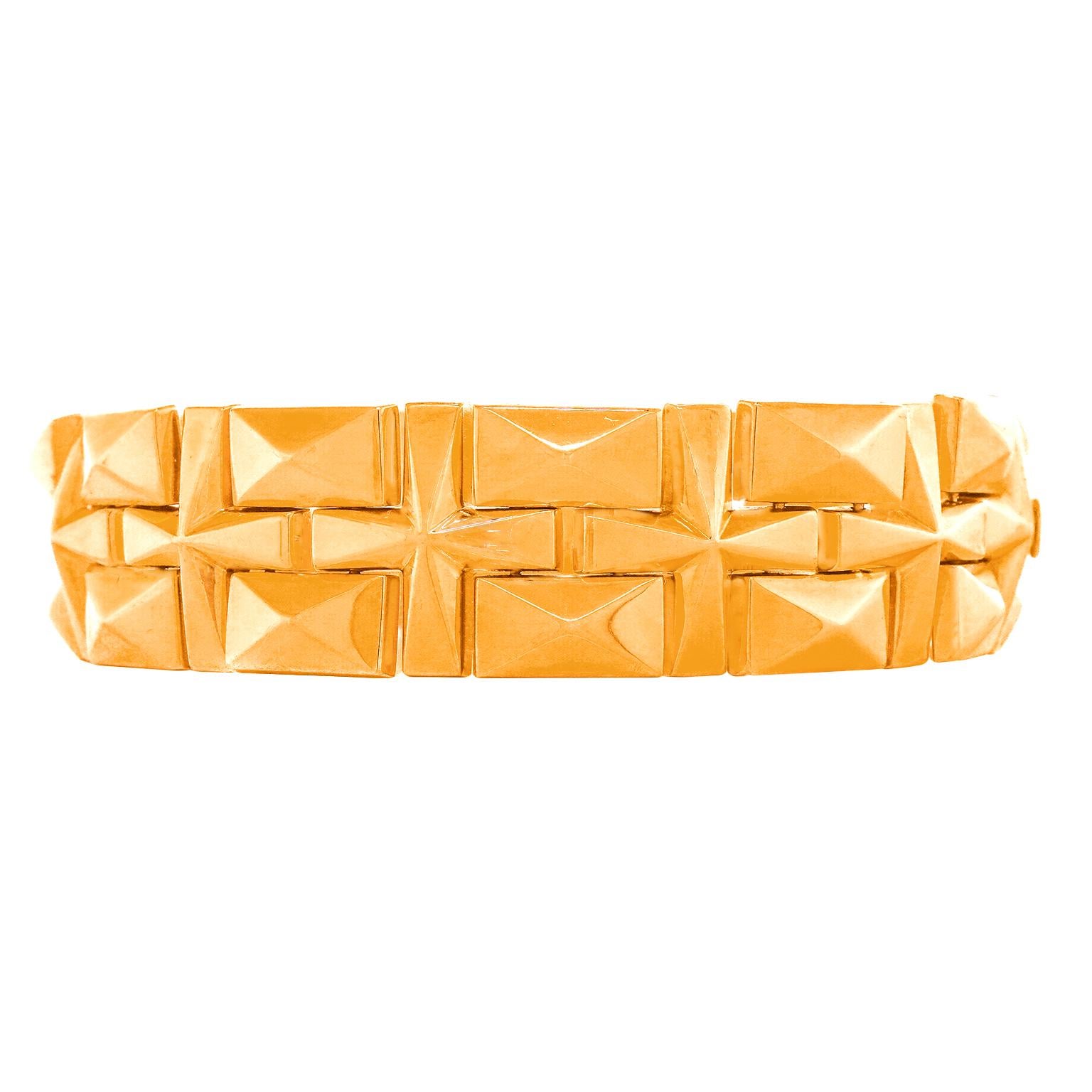 Art Deco Gold Bracelet, France For Sale 7