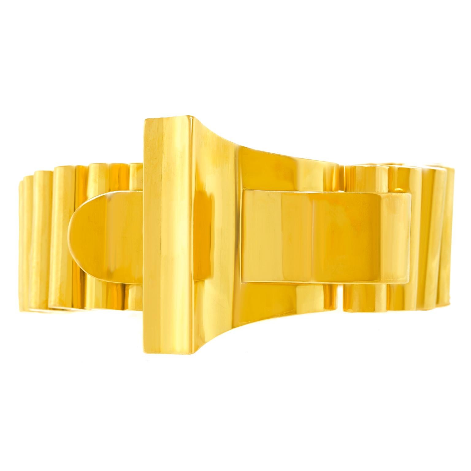 Art Deco Gold Bracelet, France For Sale 8
