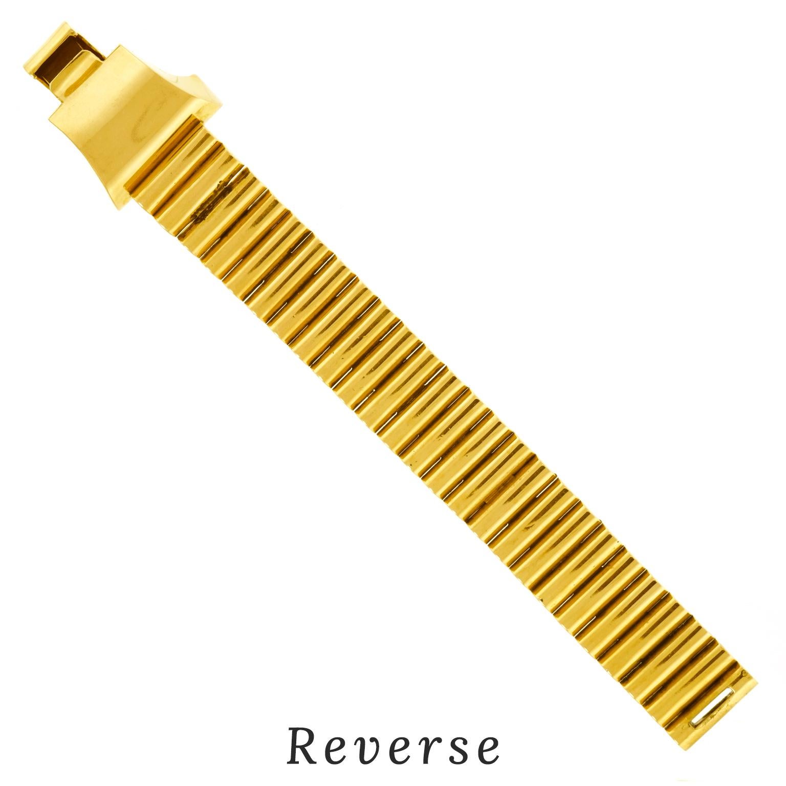 Art Deco Gold Bracelet, France For Sale 5