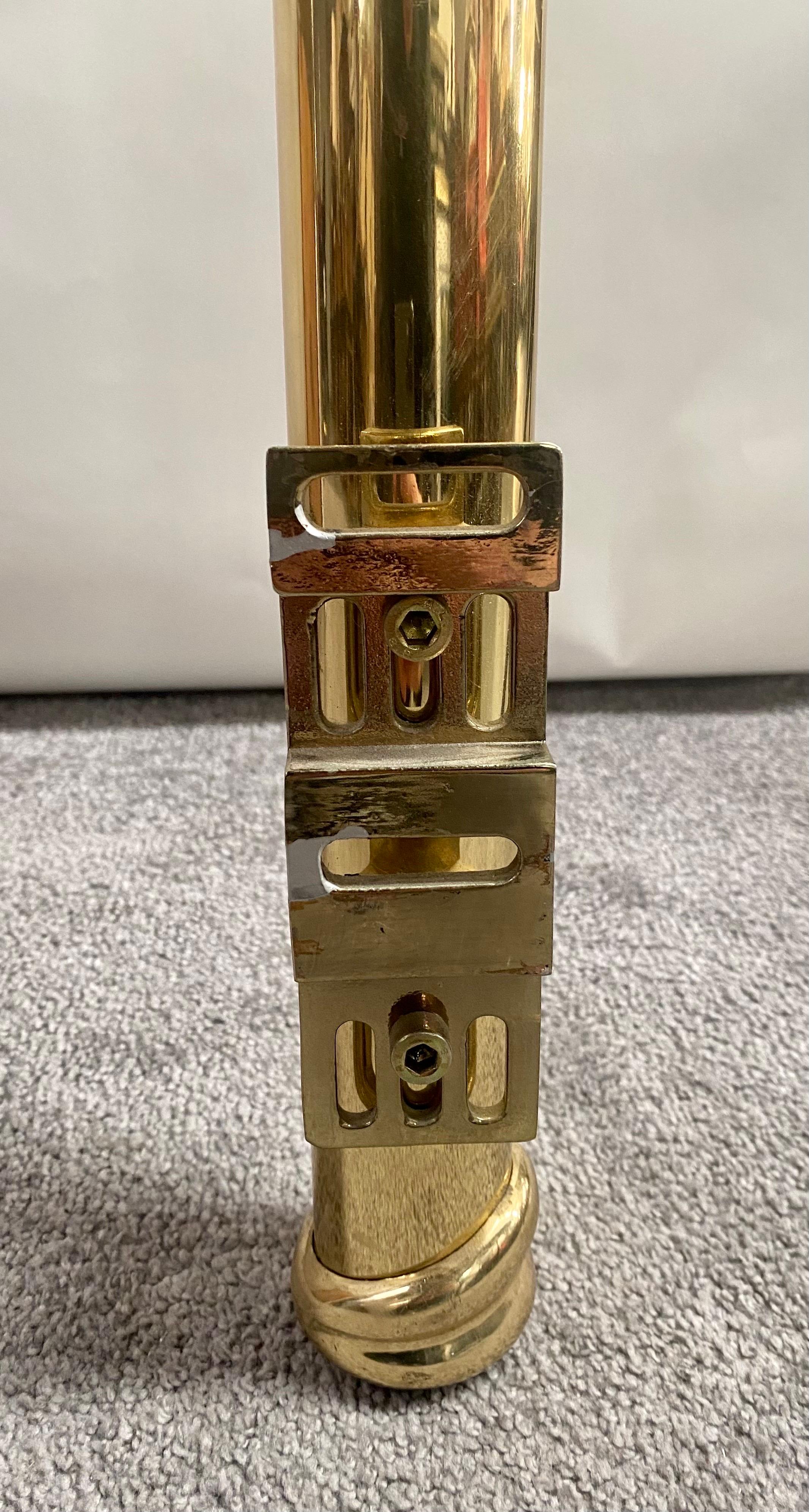 Art Deco Gold Brass Bed Queen Headboard 8