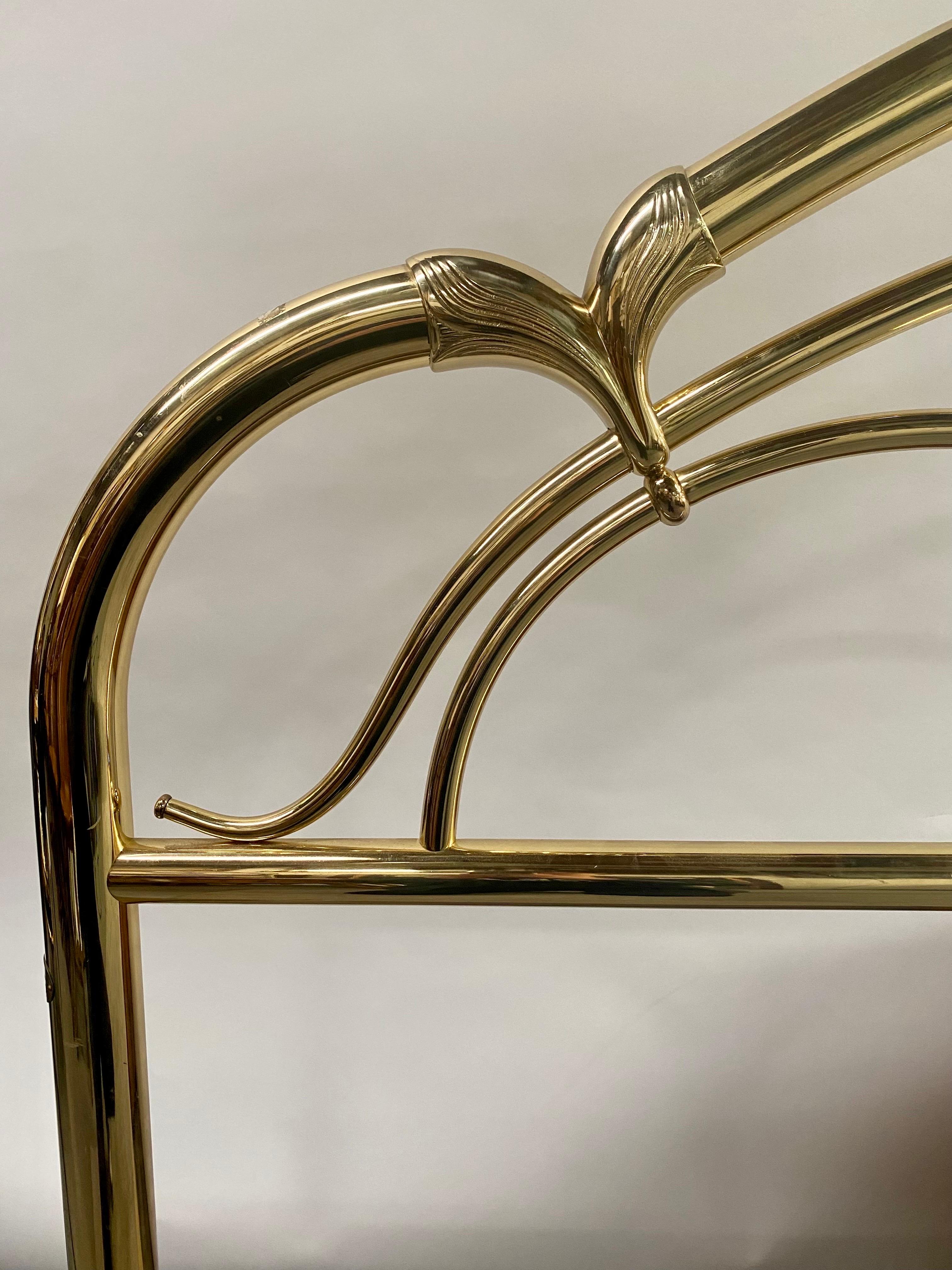 gold brass bed frame