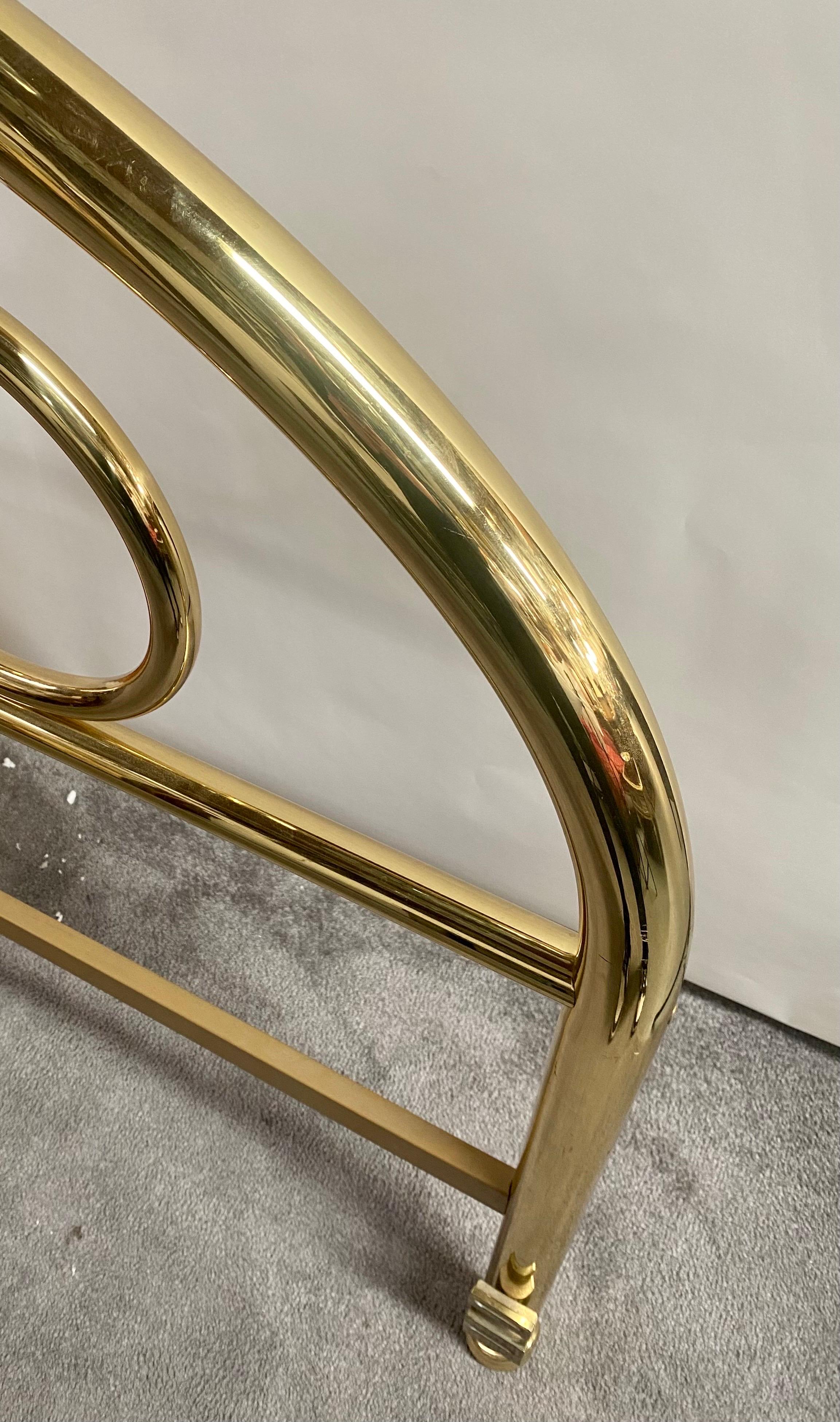 Art Deco Gold Brass Bed Queen Headboard 1