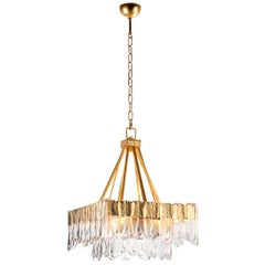 Art Deco Gold Chandelier