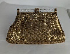 Art Deco Gold Mesh and Lucite Purse