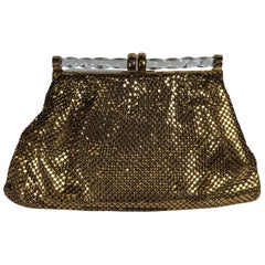 Art Deco Gold Mesh and Lucite Purse