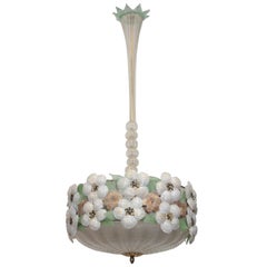 Art Deco Gold Murano Glass Pendant Lamp by Barovier 
Toso, 1930s