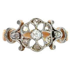 Art Deco Gold & Platin Diamantring