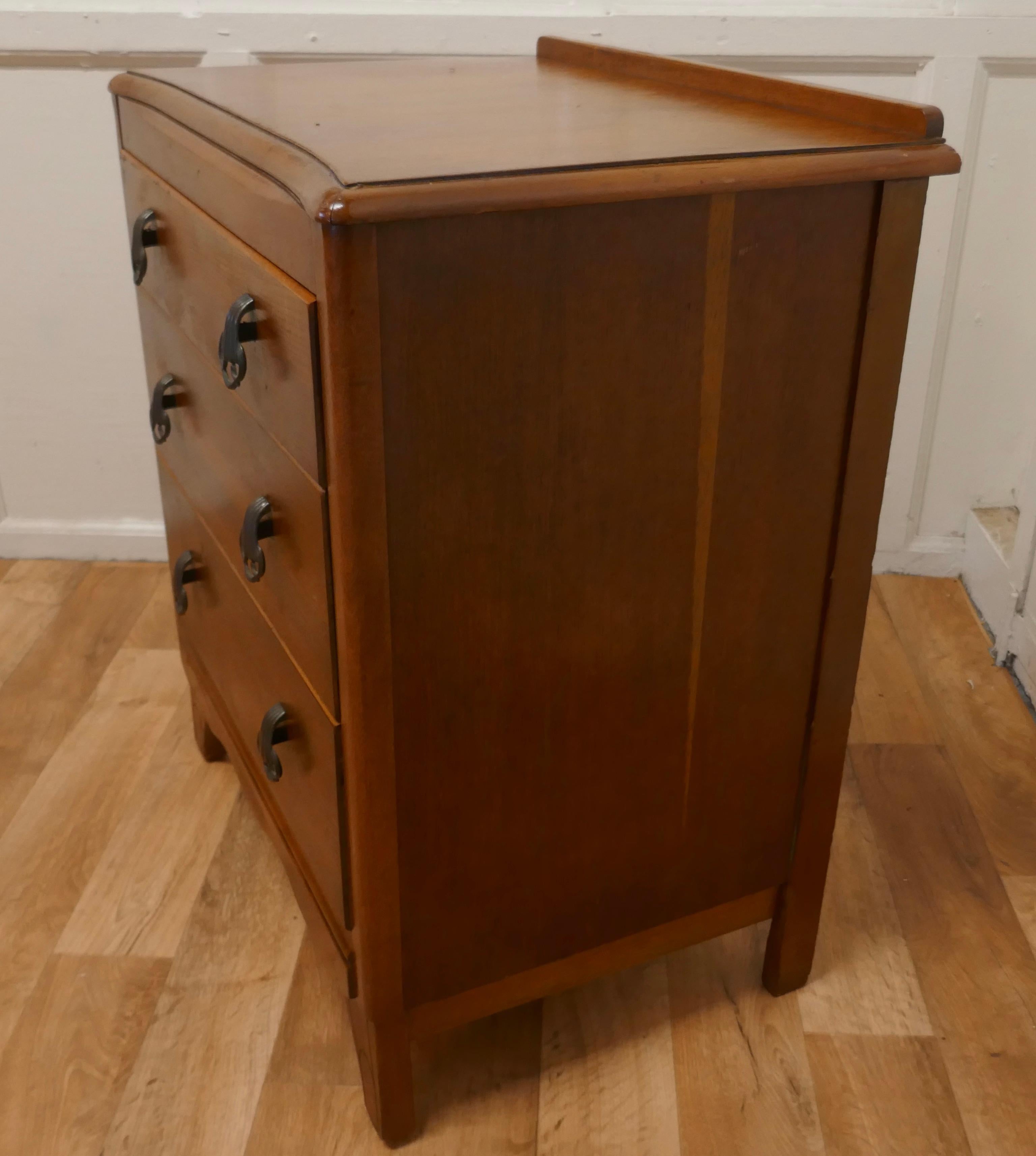 Art Deco Golden Oak Chest of Drawers by Lebus 2