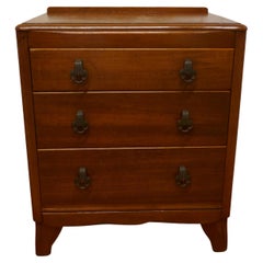Vintage Art Deco Golden Oak Chest of Drawers by Lebus