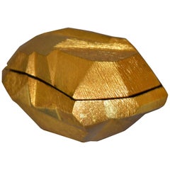 Used Art Deco Golden Rock Box by Michael Aram