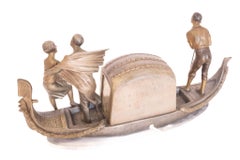 Art Deco Gondola Lamp P Sega France 1920s