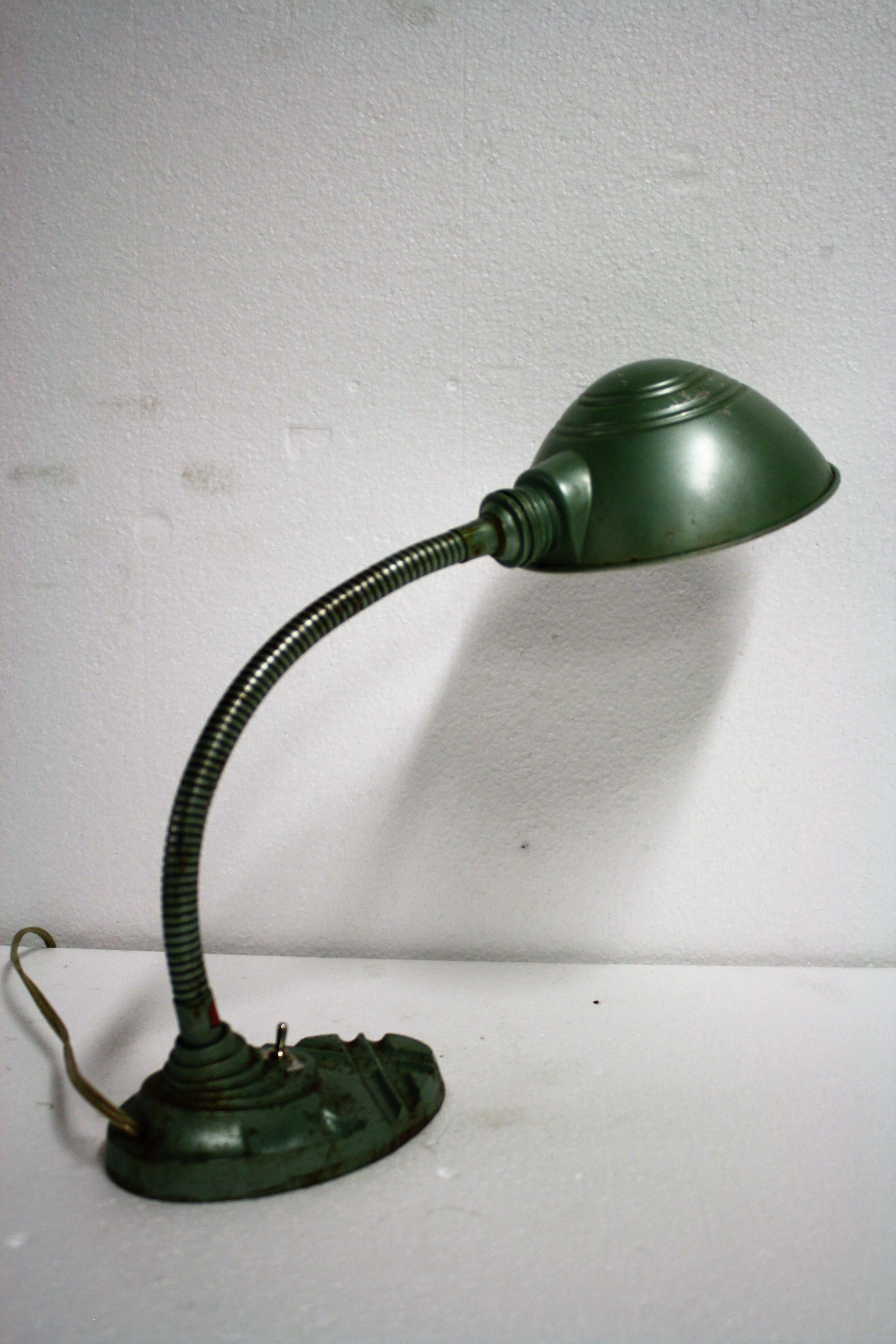 Art Deco Gooseneck Table Lamp by Erpe, 1930s, Belgium 2