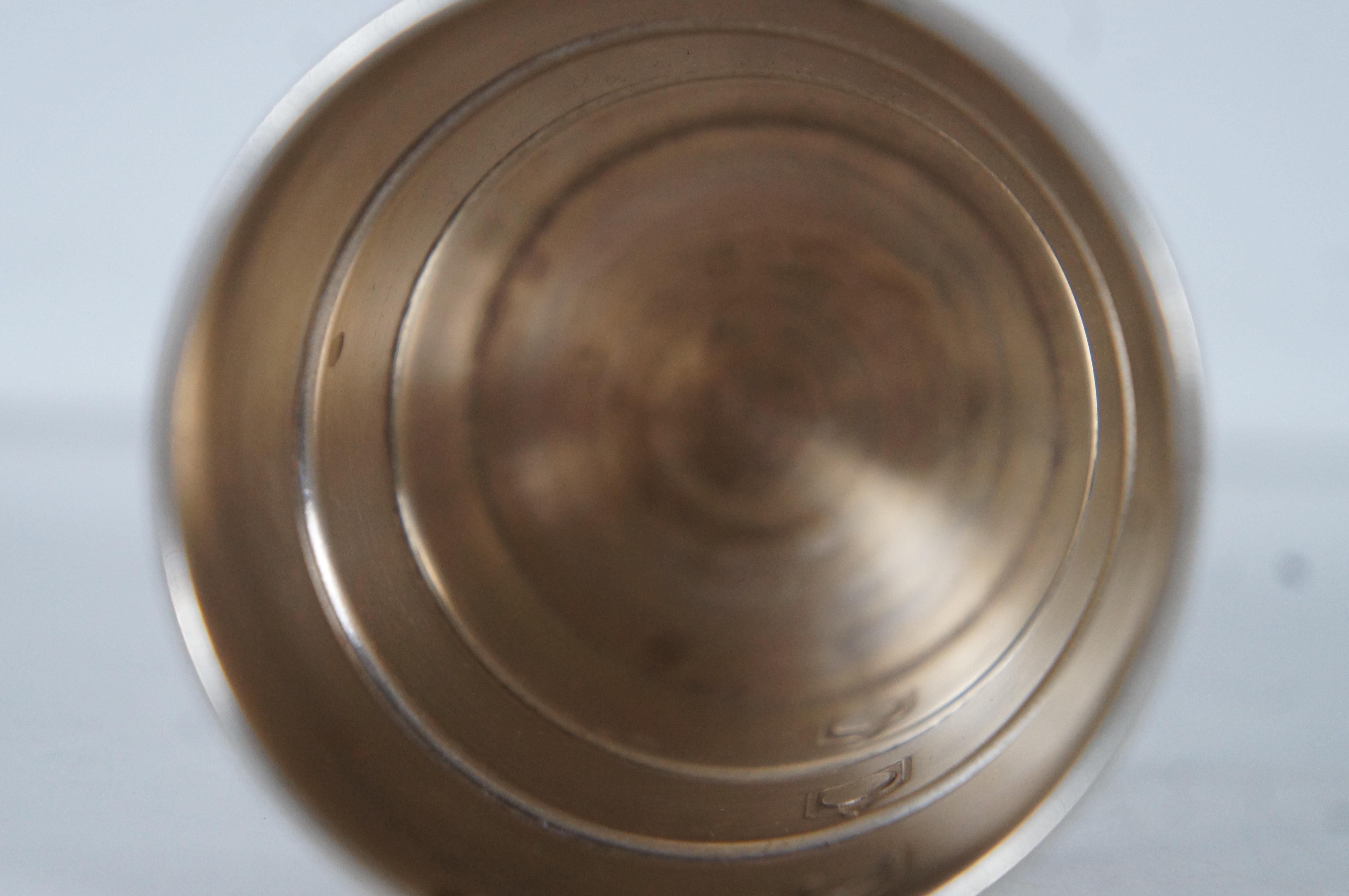 Art Deco Gorham Sterling Silver 354 Stoplight Enamel Jigger Bar Measure Cup 54g 2
