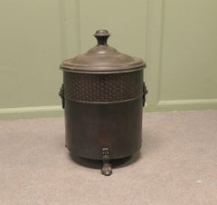 Art Deco Gothic Coal Bucket A superb design with a copper oxidised patina