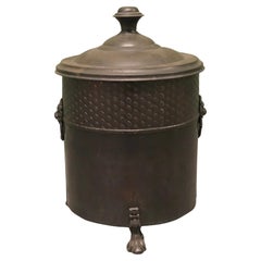Art Deco Gothic Coal Bucket A superb design with a copper oxidised patina