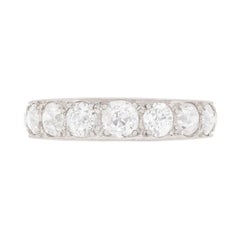 Art Deco Graduated Full Diamond Eternity Ring, circa 1920s