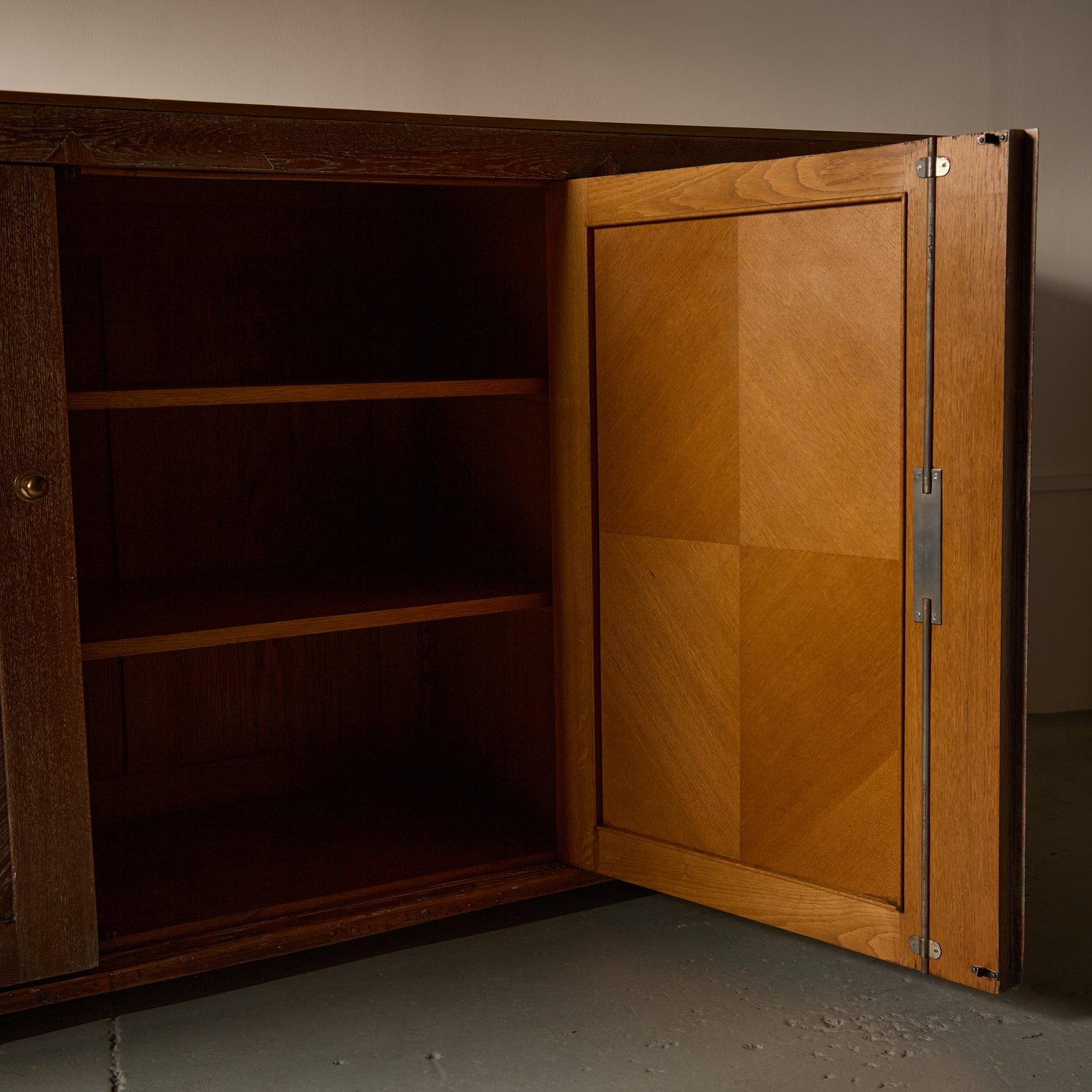 Art Deco Grand OAK Kabinett, 1940er Jahre im Angebot 4