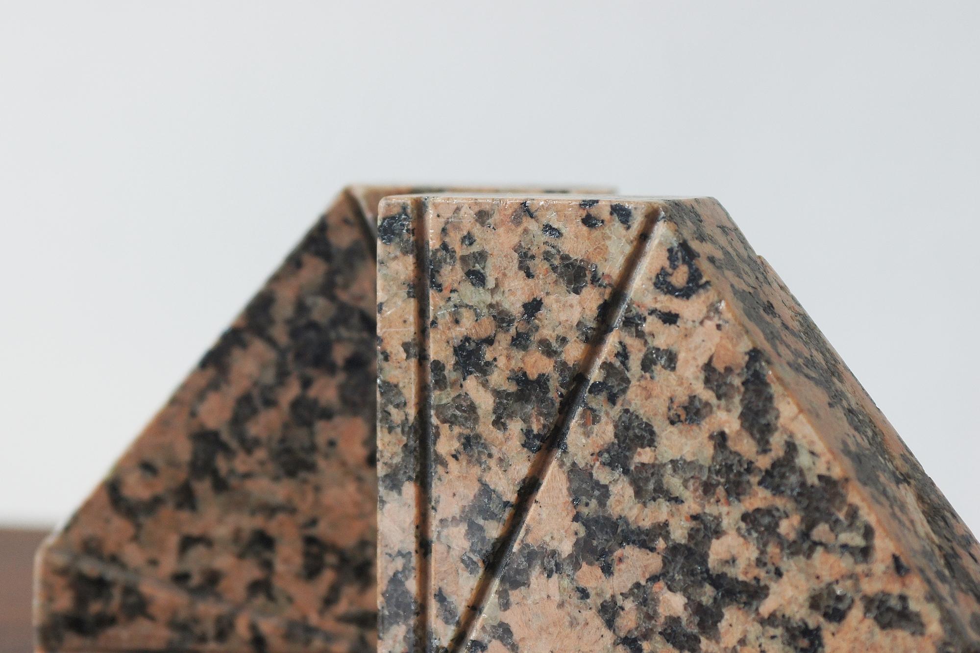 Art Deco Granite Bookends, Set of 2 For Sale 1