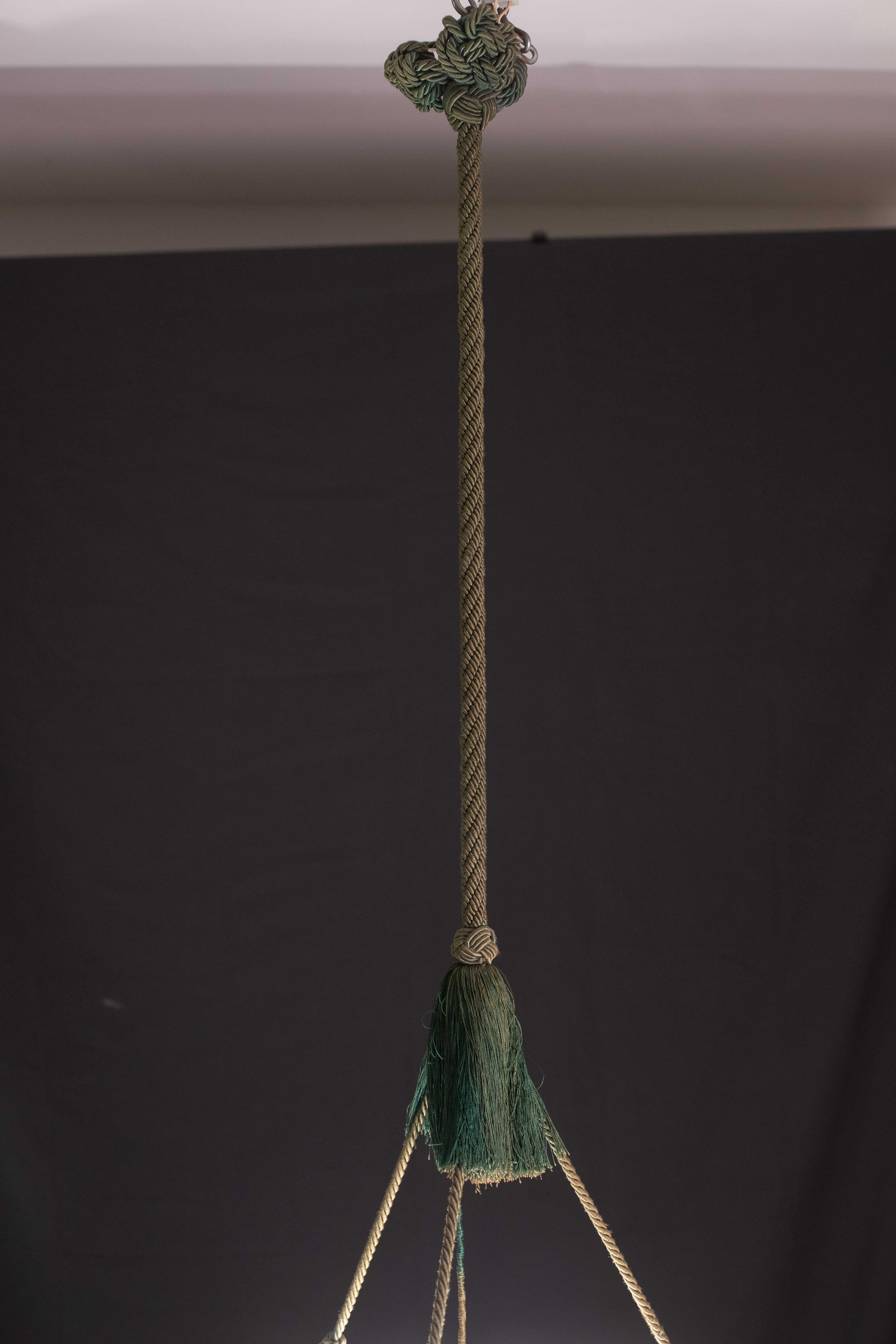 Lampadario Albaster bianco di grande design Art Deco, anni '40 in vendita 6